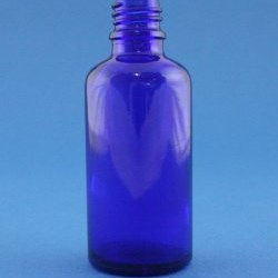 50ml Dropper Bottle Cobalt Blue Glass with 18mm Neck